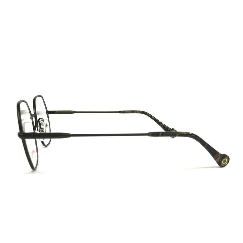 Etnia Barcelona Eyeglasses Frames EXEDRA GP Matte Dark Green Geometric 53-18-140
